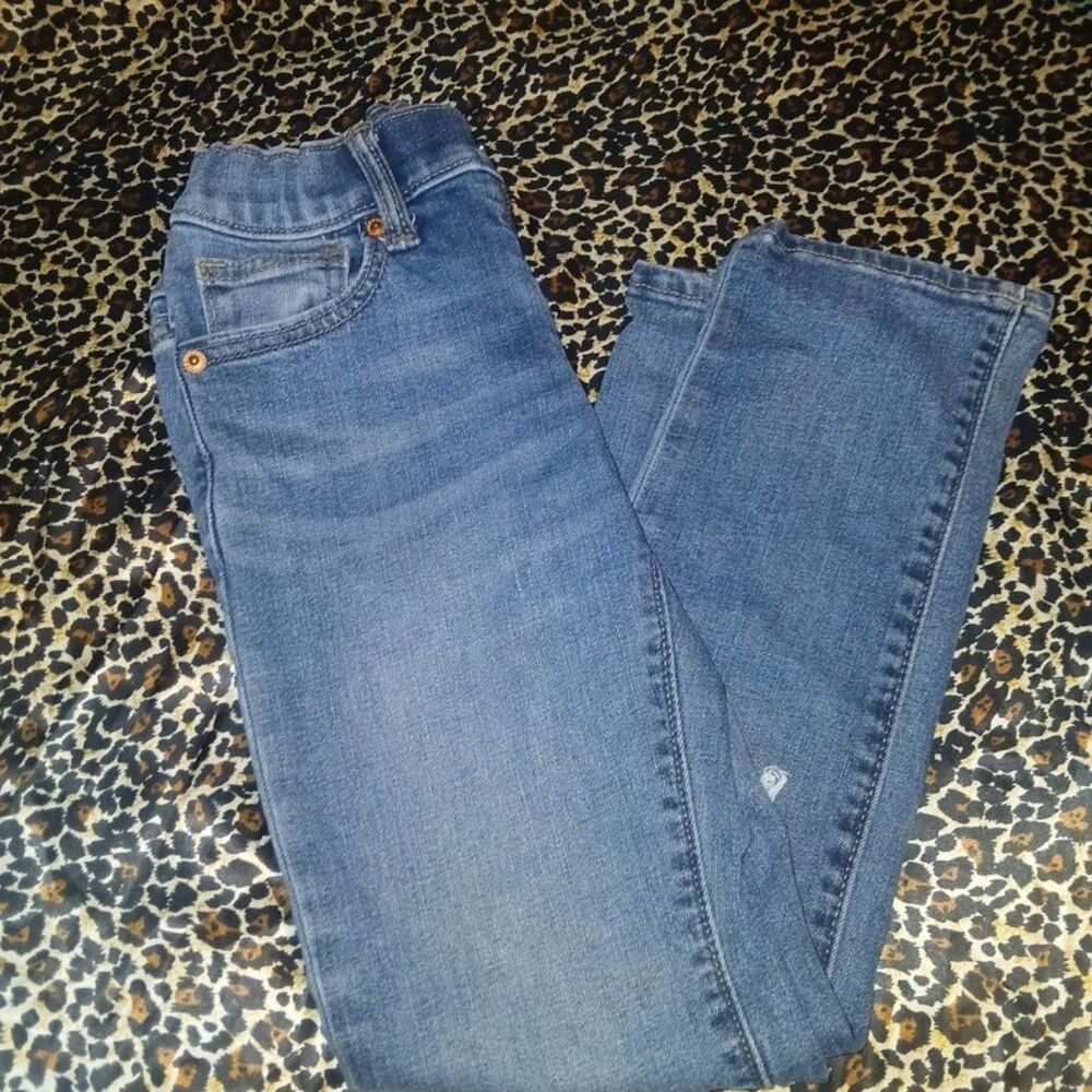 Old Navy Kids Distressed Camo-Patch Jeans size 7